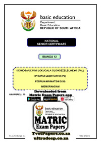 IsiXhosa FAL P3 Feb-March 2018 Memo.pdf